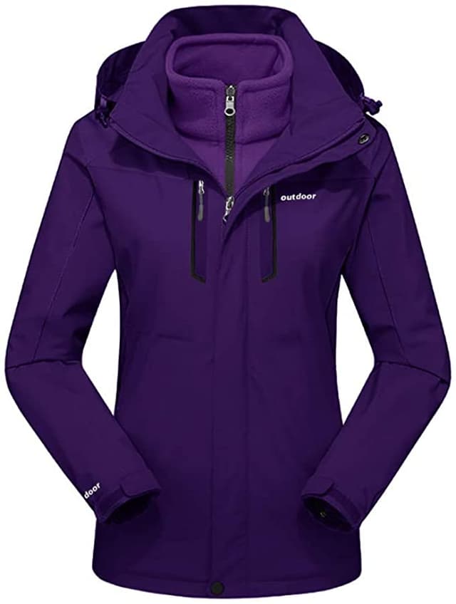 product women's clothing BIYLACLESEN Women's 3-in-1 Snowboard Jacket Winter Coats Note:The Jackets is US standard size, Please choose size as your usual wear Material: 100% Polyester; Detachable Liner Fabric: Warm Fleece. Detachable Functional Liner: Skin Friendly, Lightweigt and Warm.Stand Collar Liner jacket, keep you warm in cold weather. Zippered Pockets: 2 Zippered Hand Pockets, 2 Zippered Pockets on Chest (enough to keep cards or keys)and 1 Hidden Pocket Inside.Zippered Hand Pockets and Hidden Pocket keep your things secure. Humanized Design: Adjustable and Detachable Hood and Adjustable cuff to prevent the wind and water,for a comfortable fit. 3 in 1 Detachable Design provide more convenience, you can separate the coat and inner as needed, or wear it together. It is suitable for different season and help you adapt to different climates