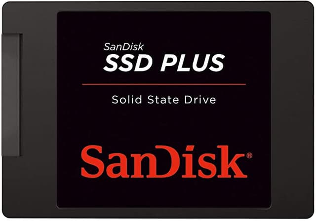 product electronics SanDisk SSD PLUS 1TB Internal SSD - SATA III 6 Gb/s Easy upgrade for faster boot up, shutdown, application load and response (As compared to 5400 RPM SATA 2.5” hard drive; Based on published specifications and internal benchmarking tests using PCMark vantage scores) Boosts burst write performance, making it ideal for typical PC workloads The perfect balance of performance and reliability Read/write speeds of up to 535MB/s/450MB/s (Based on internal testing; Performance may vary depending upon drive capacity, host device, OS and application.)