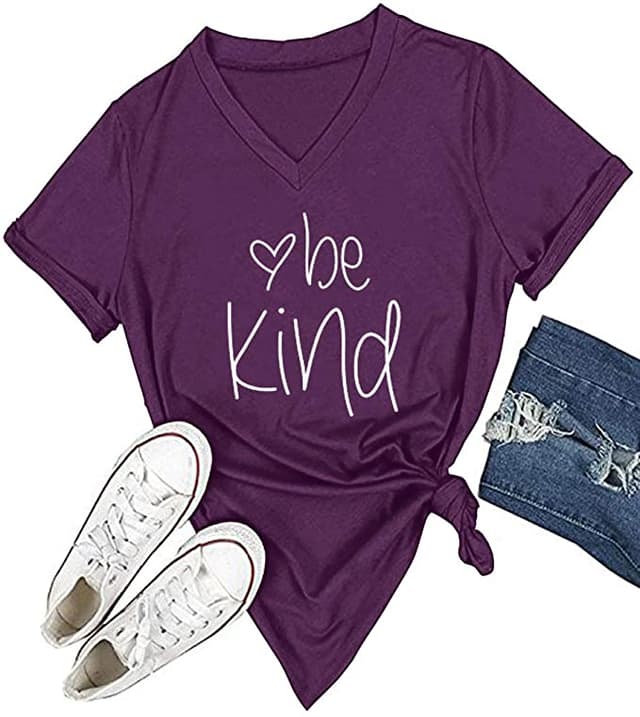 product women's clothing DANVOUY Womens T Shirt Casual Cotton Short 95%Cotton,5%Spandex, Features: Casual, Short Sleeve, Letter Print,V-Neck,Fashion Tees, The fabric is soft and has some stretch., Occasion: Casual/Office/Beach/School/Home/Street. Season: Spring,Summer,Autumn,Winter.