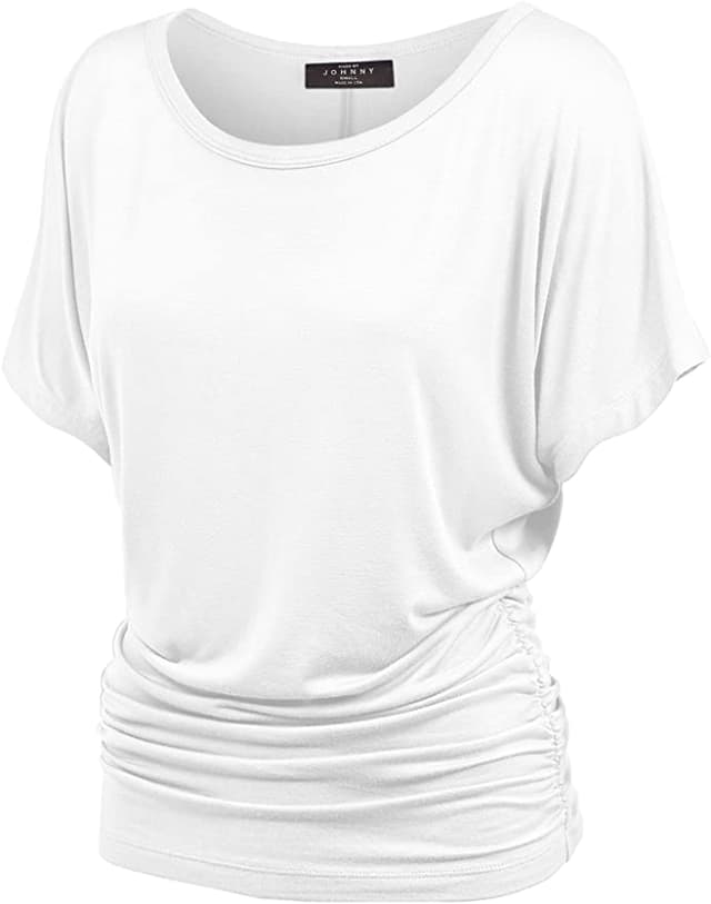 product MBJ Women's Solid Short Sleeve Boat Neck V  category women's clothing