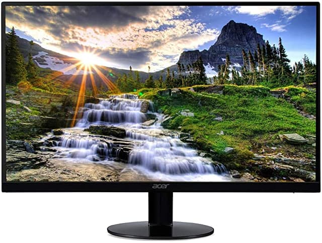 product electronics Acer SB220Q bi 21.5 inches Full HD (1920 x 1080) IPS Ultra-Thin 21. 5 inches Full HD (1920 x 1080) widescreen IPS display And Radeon free Sync technology. No compatibility for VESA Mount Refresh Rate: 75Hz - Using HDMI port Zero-frame design | ultra-thin | 4ms response time | IPS panel Aspect ratio - 16: 9. Color Supported - 16. 7 million colors. Brightness - 250 nit Tilt angle -5 degree to 15 degree. Horizontal viewing angle-178 degree. Vertical viewing angle-178 degree 75 hertz